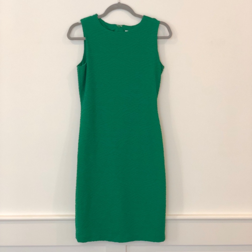 Calvin Klein green sleeveless dress
